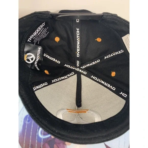 Overwatch ThinkGeek Embroidered Logo Snapback Hat Artwork Under Brim Very‎ Nice - Picture 11 of 11